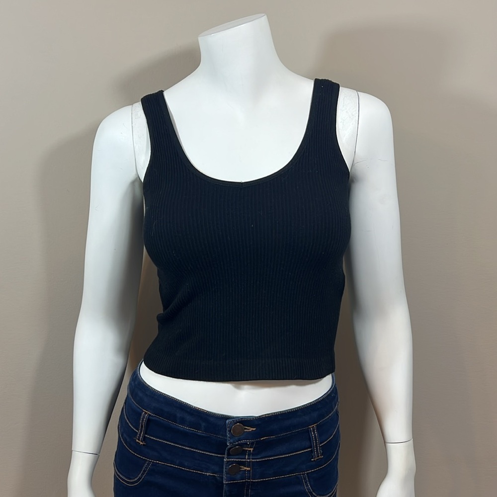 Altar’d State AS Revival Black Crop Top